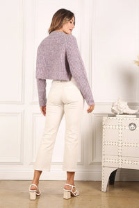 Melange Multicolor Sweater Top - Happily Ever Atchison Shop Co.