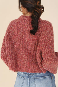 Melange Multicolor Sweater Top - Happily Ever Atchison Shop Co.