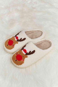 Melody Rudolph Print Plush Slide Slippers - Happily Ever Atchison Shop Co.