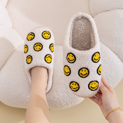 Melody Smiley Face Slippers - Happily Ever Atchison Shop Co.
