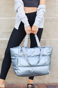 Metallic Puffer Tote - Happily Ever Atchison Shop Co.
