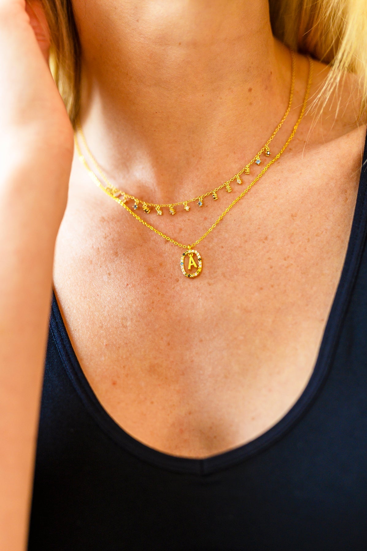 Mi Amor Gold Dipped Initial Necklace - Happily Ever Atchison Shop Co.