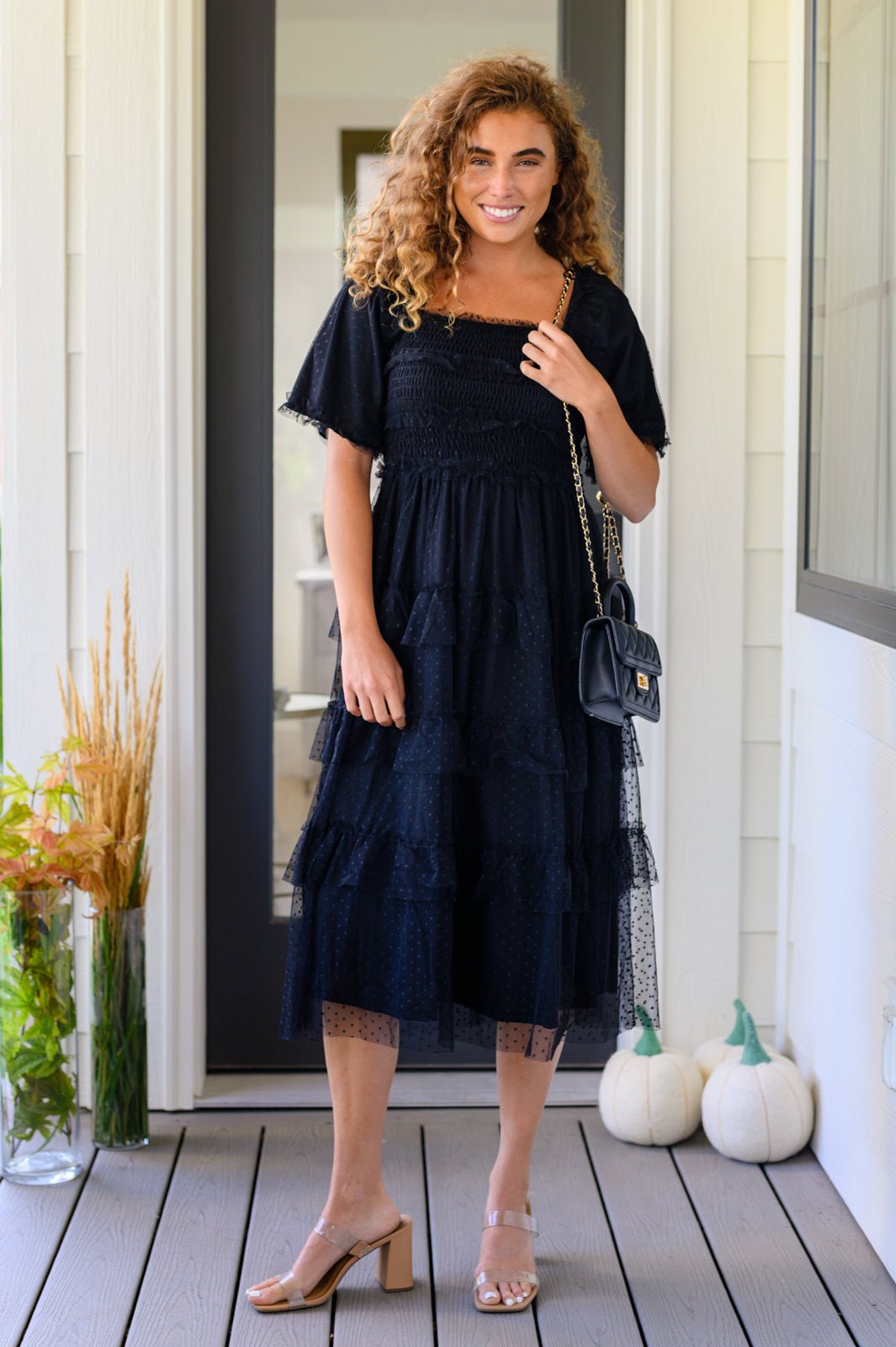 Midnight Waltz Midi Dress - Happily Ever Atchison Shop Co.