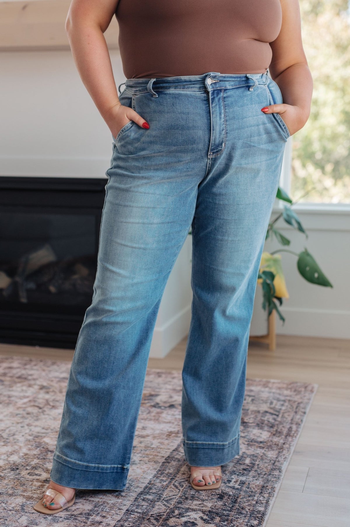 Mindy Mid Rise Wide Leg Jeans - Happily Ever Atchison Shop Co.
