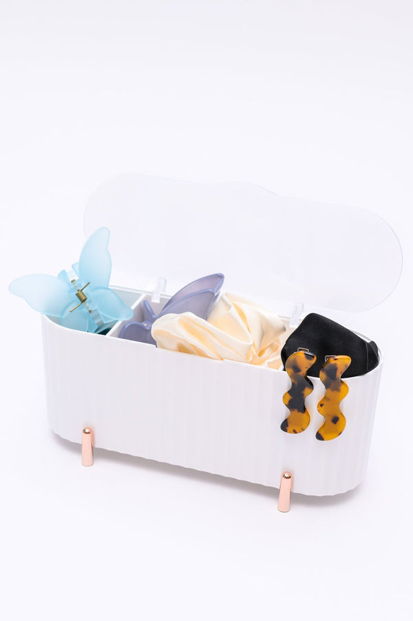 Mini Beauty Organizer in White - Happily Ever Atchison Shop Co.