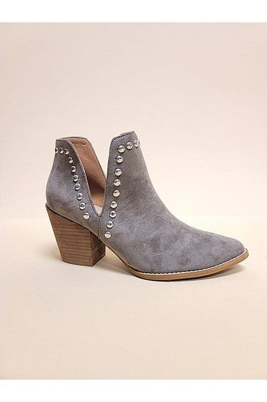MISTY - 106 - STUD ANKLE BOOTIES - Happily Ever Atchison Shop Co.