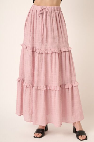 Mittoshop Drawstring High Waist Frill Skirt - Happily Ever Atchison Shop Co.