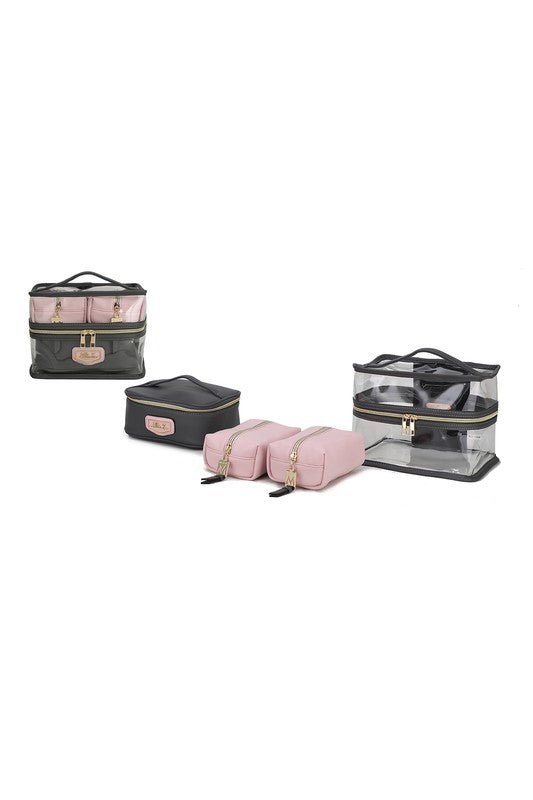 MKF Collection Emma Cosmetic Clear Case set by Mia - Happily Ever Atchison Shop Co.