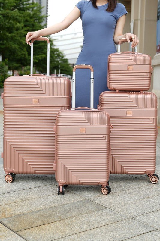 MKF Mykonos Luggage Set by Mia K - 4 pieces - Happily Ever Atchison Shop Co.