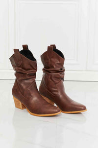 MMShoes Better in Texas Scrunch Cowboy Boots in Brown - Happily Ever Atchison Shop Co.