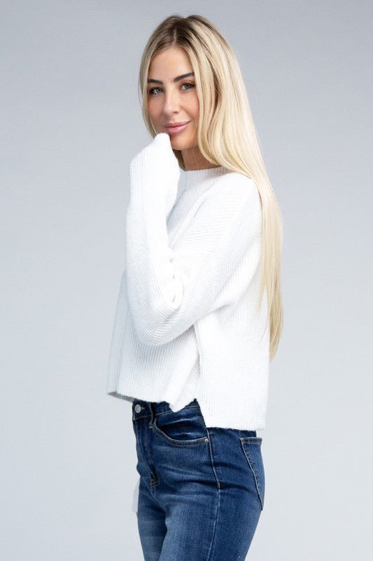 Mock Neck Pullover - Happily Ever Atchison Shop Co.