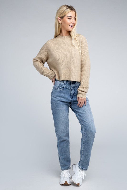 Mock Neck Pullover - Happily Ever Atchison Shop Co.