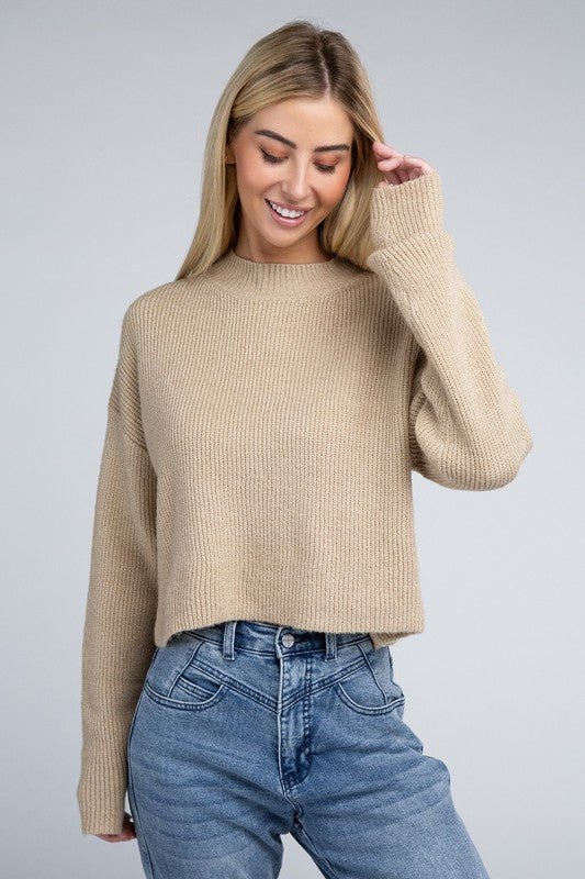 Mock Neck Pullover - Happily Ever Atchison Shop Co.