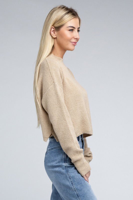 Mock Neck Pullover - Happily Ever Atchison Shop Co.