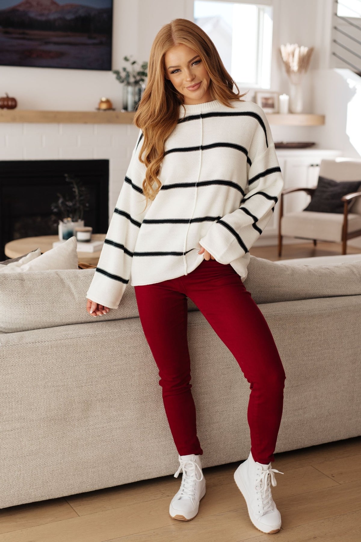 More or Less Striped Sweater - Happily Ever Atchison Shop Co.