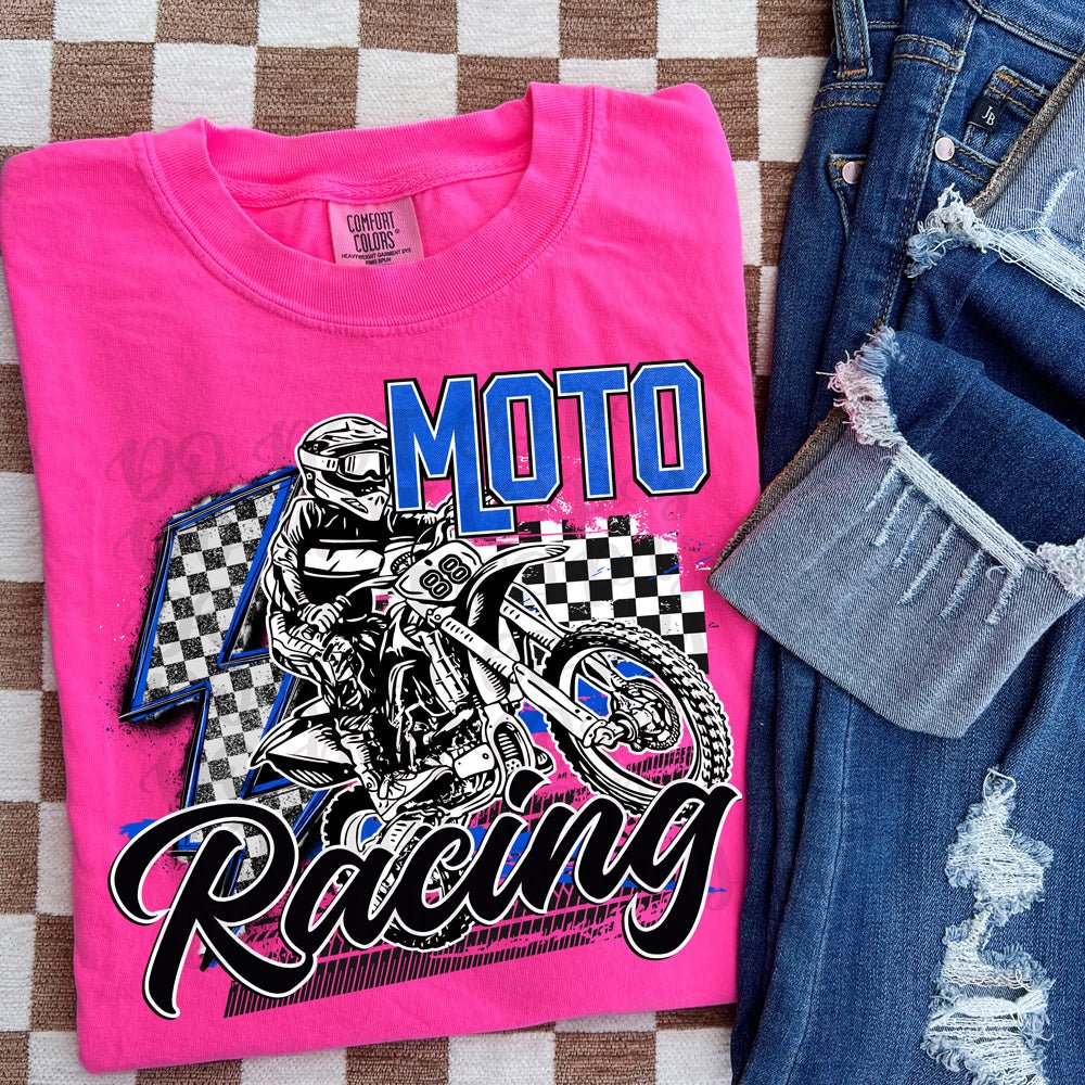 Moto Racing GRAPHIC TEE - Happily Ever Atchison Shop Co.