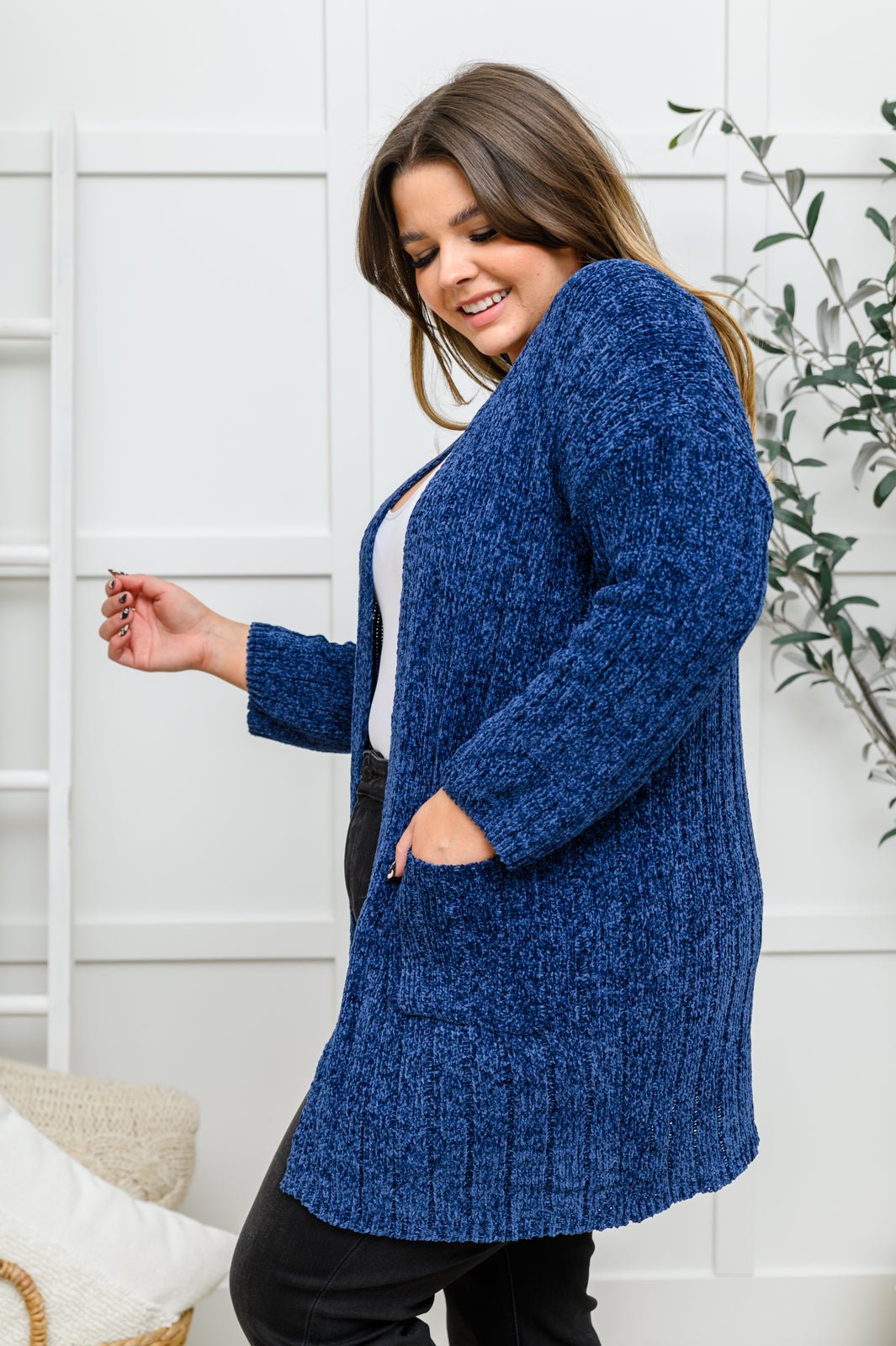 Mountain Mornings Cardigan In Navy - Happily Ever Atchison Shop Co.