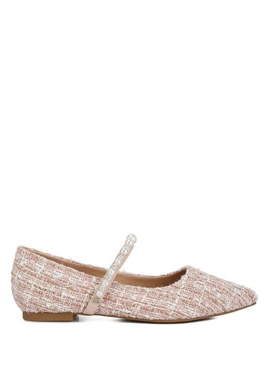 Mowie Tweed Mary Jane Ballet Flats - Happily Ever Atchison Shop Co.