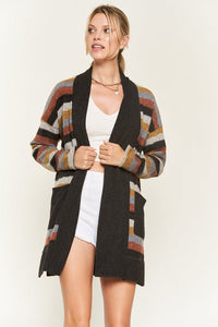 MULTI COLOR STRIPE CARDIGAN - Happily Ever Atchison Shop Co.