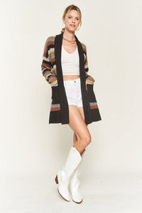 MULTI COLOR STRIPE CARDIGAN - Happily Ever Atchison Shop Co.