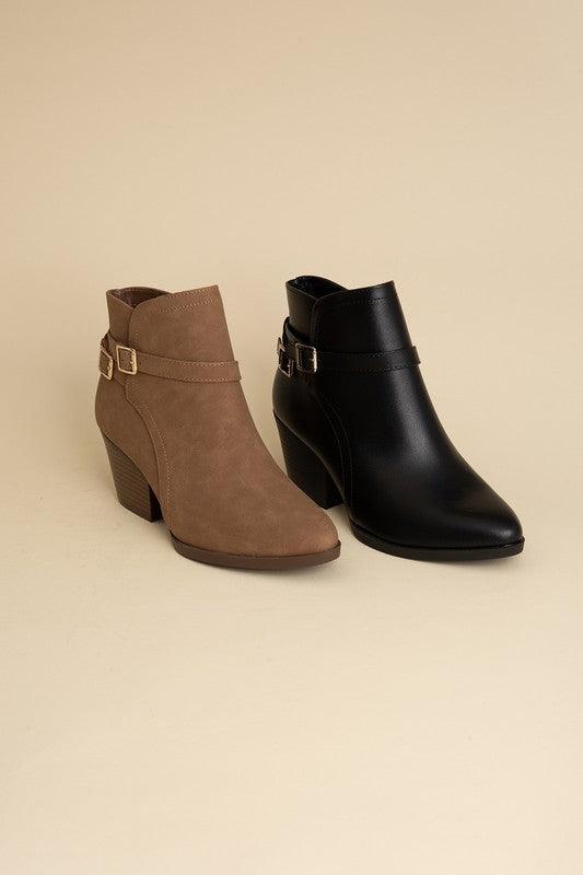 Nadine Ankle Buckle Boots - Happily Ever Atchison Shop Co.