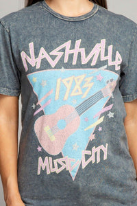 Nashville Music City Graphic Top - Happily Ever Atchison Shop Co.