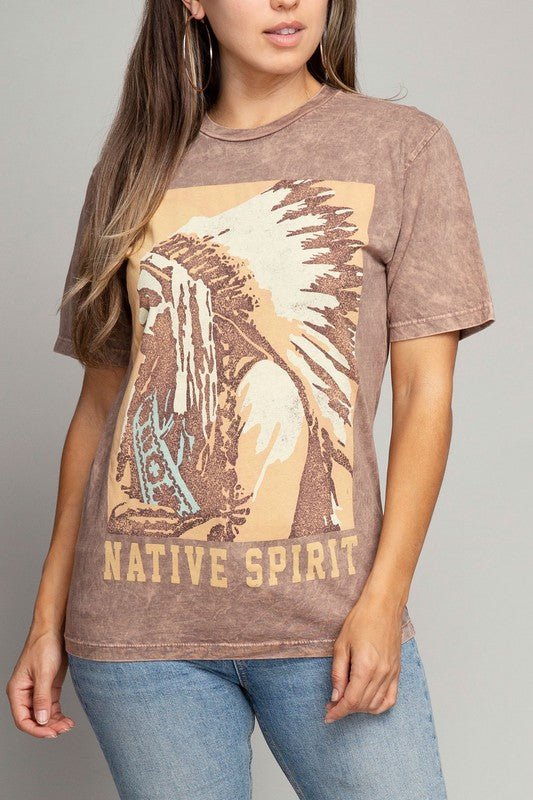 Native Spirit Graphic Top - Happily Ever Atchison Shop Co.