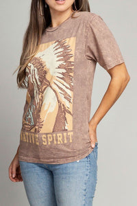 Native Spirit Graphic Top - Happily Ever Atchison Shop Co.