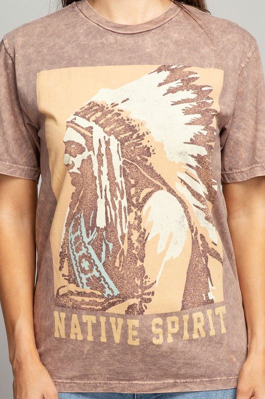 Native Spirit Graphic Top - Happily Ever Atchison Shop Co.