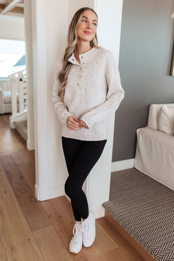 Never Give Up Henley Sweater - Happily Ever Atchison Shop Co.