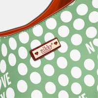Nicole Lee USA Contrast Polka Dot Handbag - Happily Ever Atchison Shop Co.