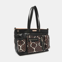 Nicole Lee USA Geometric Pattern Large Handbag - Happily Ever Atchison Shop Co.