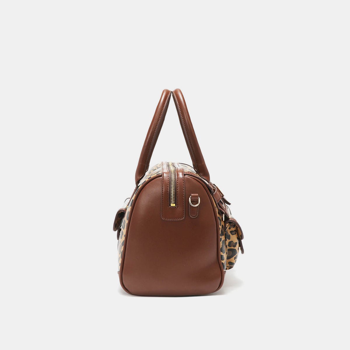 Nicole Lee USA Leopard Boston Bag - Happily Ever Atchison Shop Co.