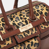 Nicole Lee USA Leopard Boston Bag - Happily Ever Atchison Shop Co.