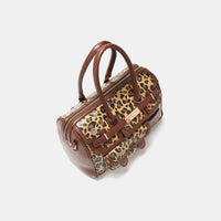 Nicole Lee USA Leopard Boston Bag - Happily Ever Atchison Shop Co.