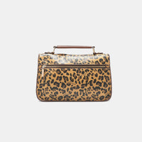Nicole Lee USA Leopard Top Handle Handbag - Happily Ever Atchison Shop Co.