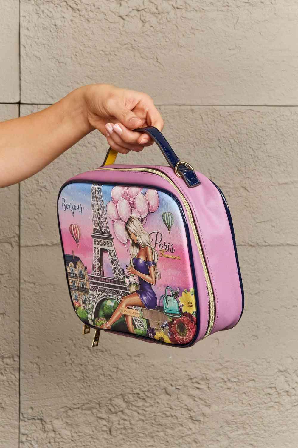 Nicole Lee USA Printed Handbag with Three Pouches - Happily Ever Atchison Shop Co.