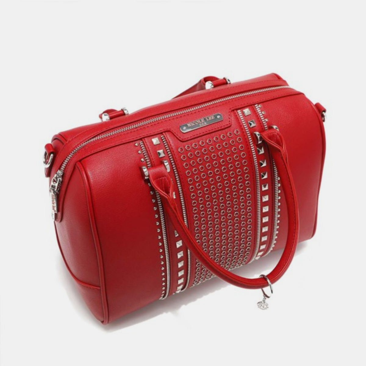 Nicole Lee USA Studded Boston Bag - Happily Ever Atchison Shop Co.