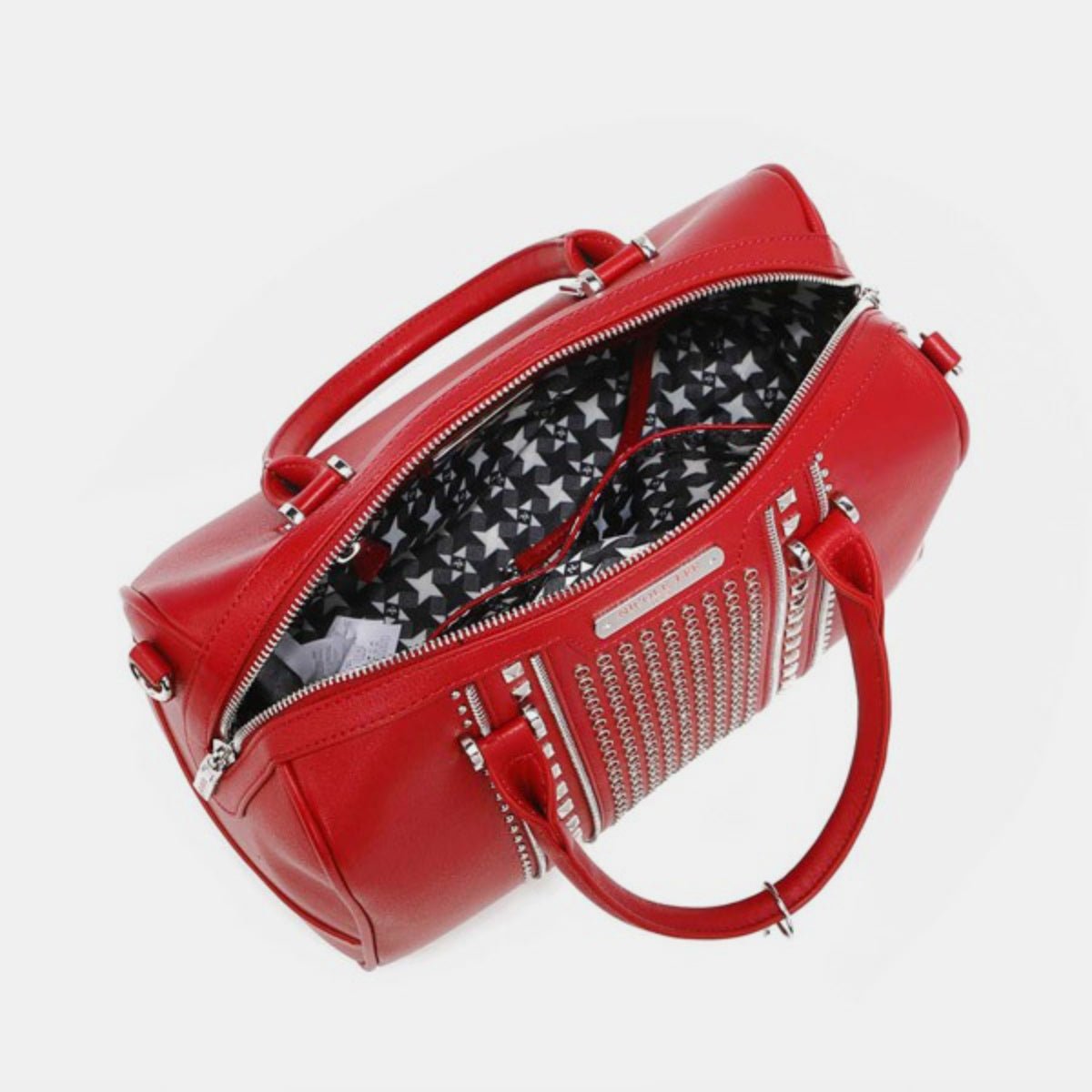 Nicole Lee USA Studded Boston Bag - Happily Ever Atchison Shop Co.