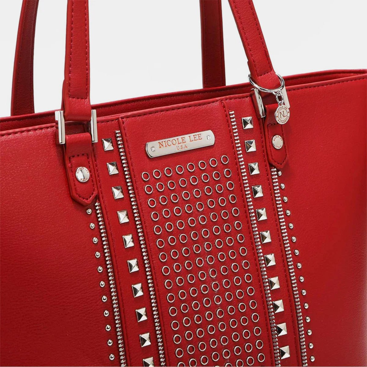 Nicole Lee USA Studded Decor Tote Bag - Happily Ever Atchison Shop Co.