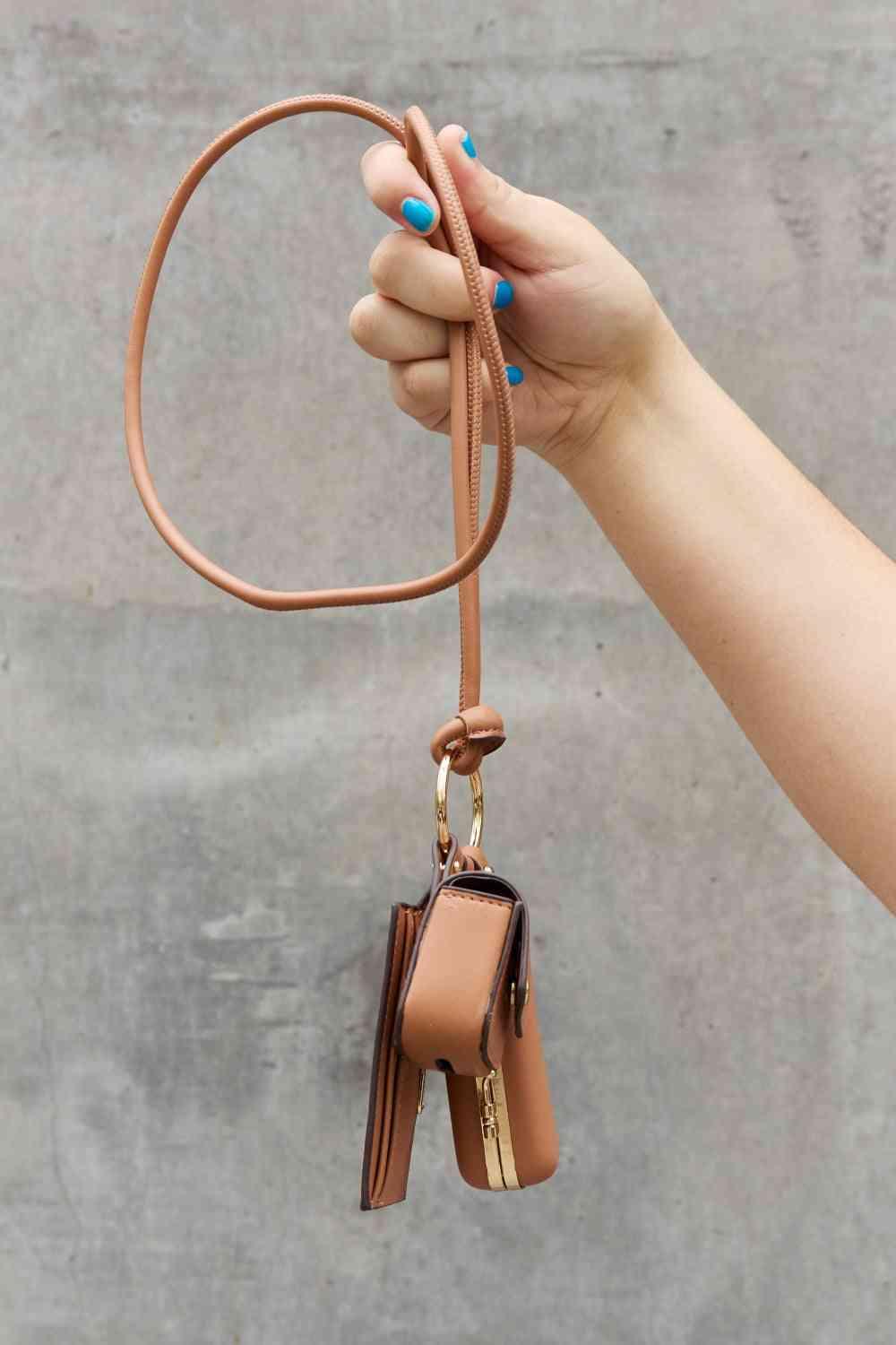 Nicole Lee USA Vegan Leather 3 - Piece Lanyard Set - Happily Ever Atchison Shop Co.