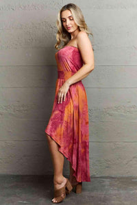 Ninexis In The Mix Sleeveless High Low Tie Dye Dress - Happily Ever Atchison Shop Co.