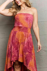 Ninexis In The Mix Sleeveless High Low Tie Dye Dress - Happily Ever Atchison Shop Co.