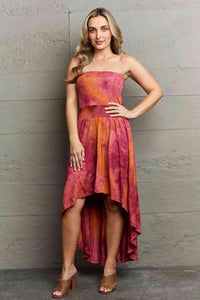 Ninexis In The Mix Sleeveless High Low Tie Dye Dress - Happily Ever Atchison Shop Co.