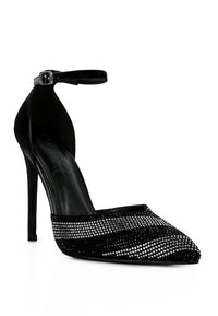 NOBLES High Heeled Patent Diamante Sandals - Happily Ever Atchison Shop Co.