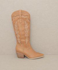 Oasis Society Ainsley - Embroidered Cowboy Boot - Happily Ever Atchison Shop Co.