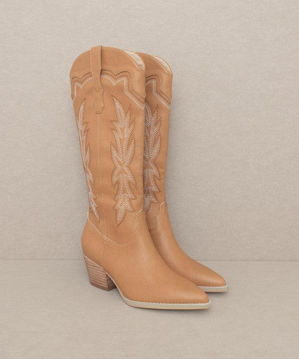 Oasis Society Ainsley - Embroidered Cowboy Boot - Happily Ever Atchison Shop Co.