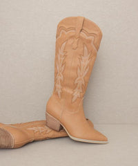 Oasis Society Ainsley - Embroidered Cowboy Boot - Happily Ever Atchison Shop Co.