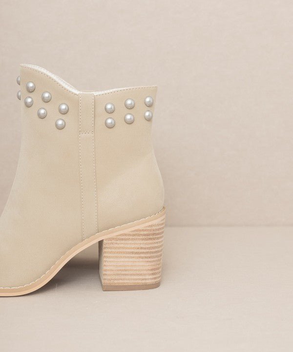 OASIS SOCIETY Alofi - Studded Collar Booties - Happily Ever Atchison Shop Co.