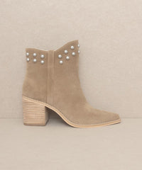 OASIS SOCIETY Alofi - Studded Collar Booties - Happily Ever Atchison Shop Co.